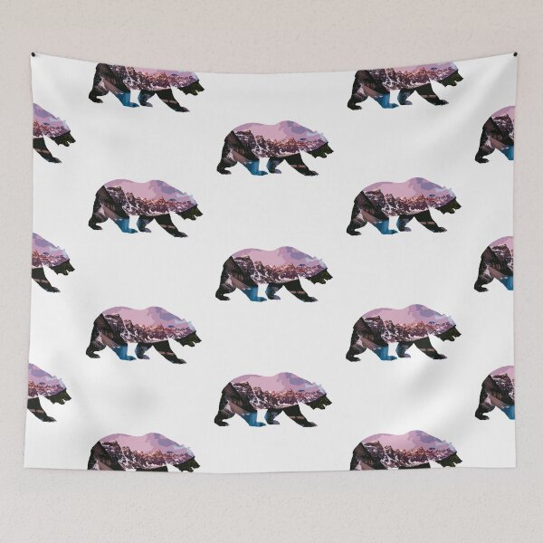 Item preview, Bear Mountain with Canadian Rocky Mountains Background designed and sold by Viajamoslowcost.