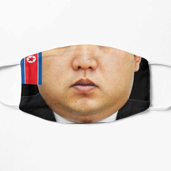 kim jong un mask Flache Maske