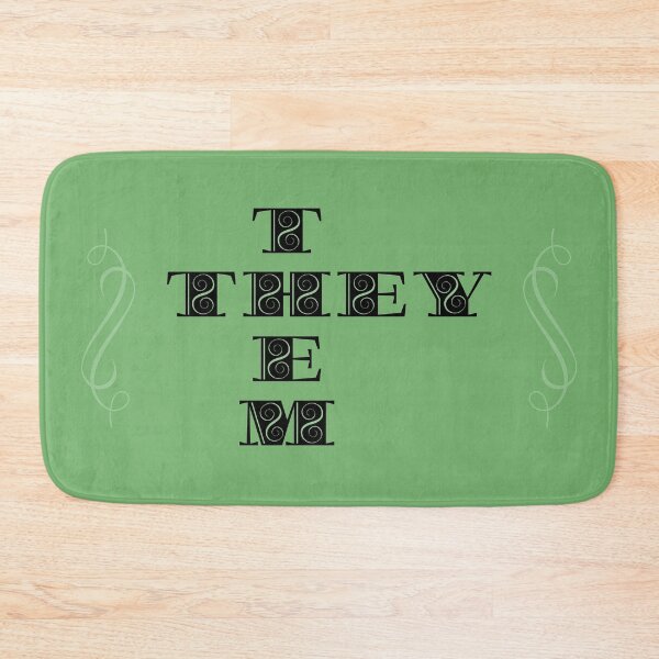 Item preview, Pronouns they them black green designed and sold by GrammarDance.