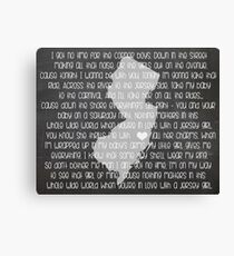 Jersey Girl Canvas Print