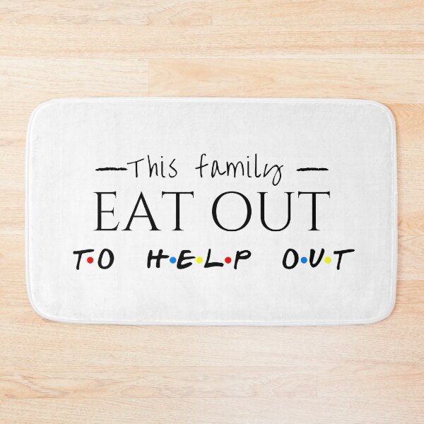 Item preview, Eat Out To Help Out Black Text Typography designed and sold by sinceanna.