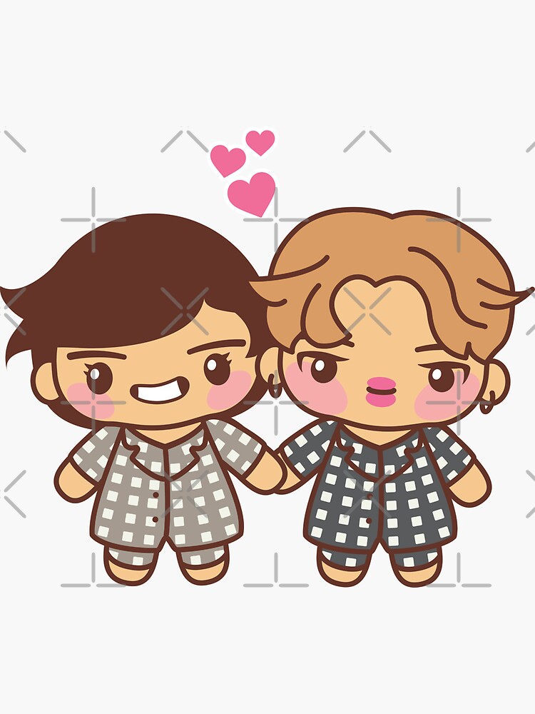 VMIN Pajama Party - BTS Taehyung and Jimin in PJ's ~BTS Pajama Party~ by MikaBees