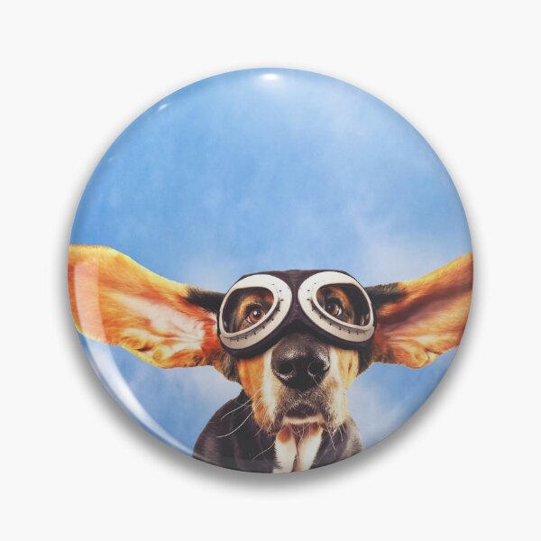 Item preview, Flying Basset hound designed and sold by good vibes clothing.