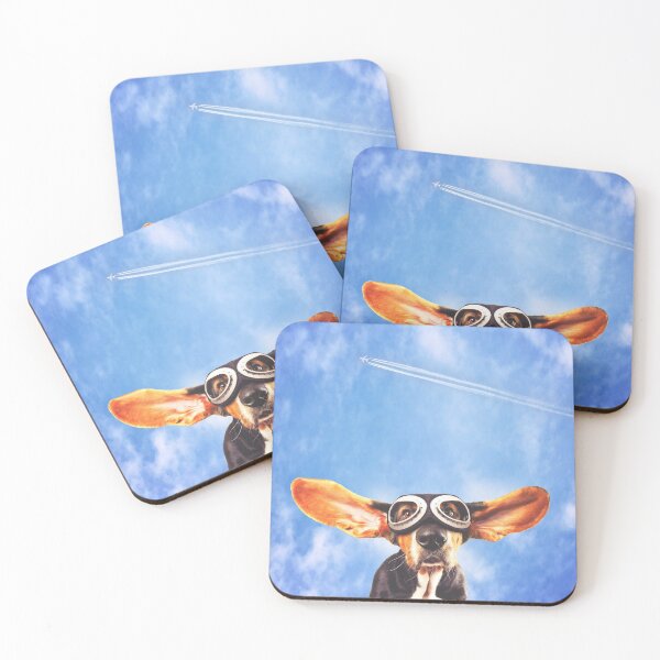 Item preview, Flying Basset hound designed and sold by good vibes clothing.