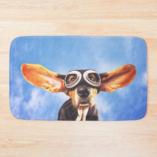 Item preview, Flying Basset hound designed and sold by good vibes clothing.