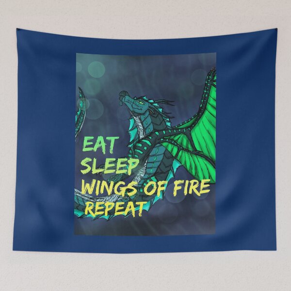 Item preview, Eat Sleep Wings of Fire Repeat Dragon designed and sold by ArtbyRoseDragon.