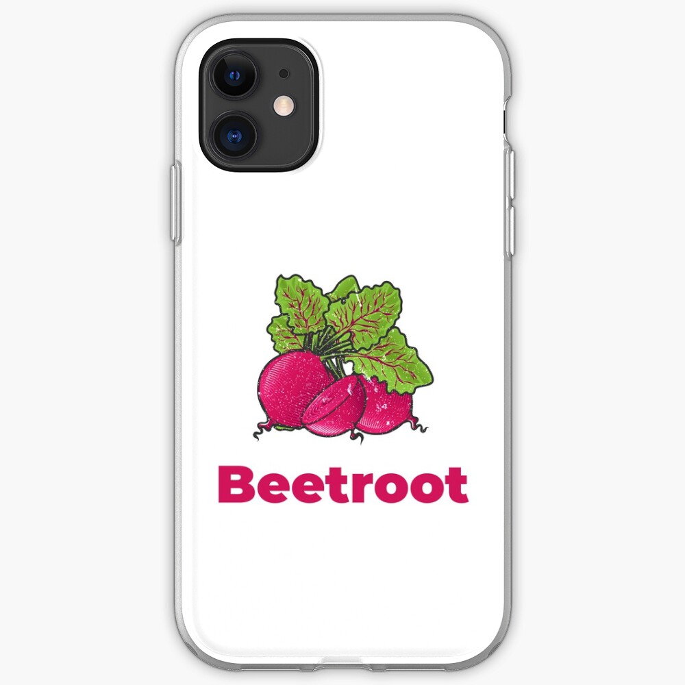 Beetroot Vegetable with Name iPhone Case & Cover