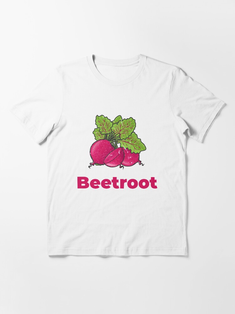 Alternate view of Beetroot Vegetable with Name Essential T-Shirt