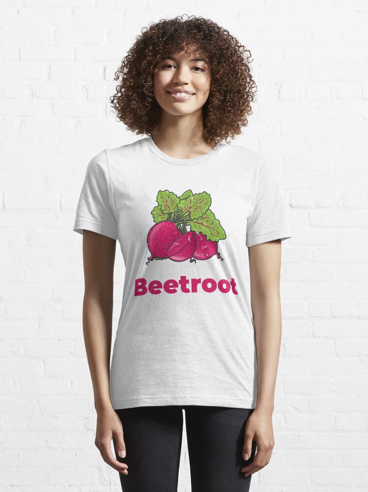 Alternate view of Beetroot Vegetable with Name Essential T-Shirt