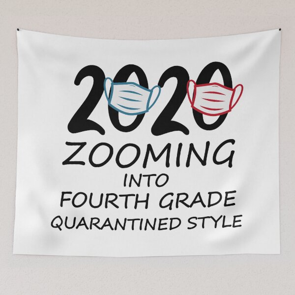 Item preview, Zooming Into Fourth Grade Quarantined Style designed and sold by yacine12353.