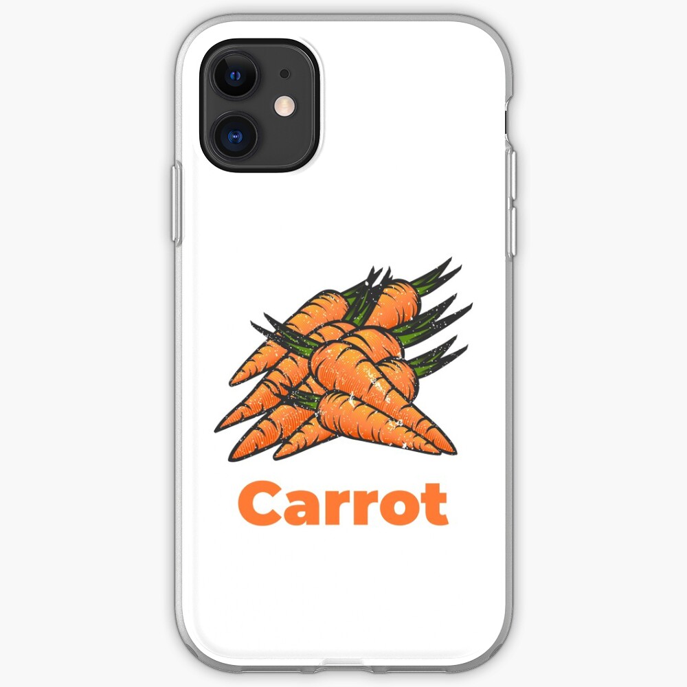Carrot Vegetable with Name iPhone Case & Cover