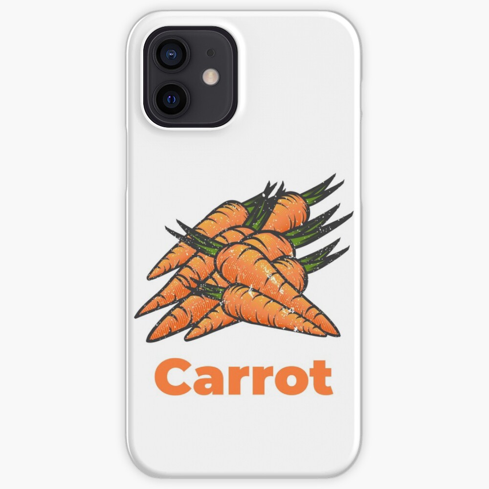 Carrot Vegetable with Name iPhone Case & Cover