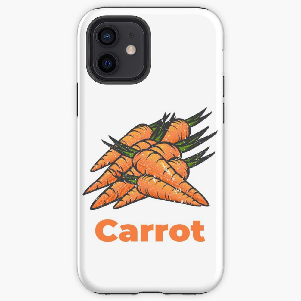 Carrot Vegetable with Name iPhone Case & Cover