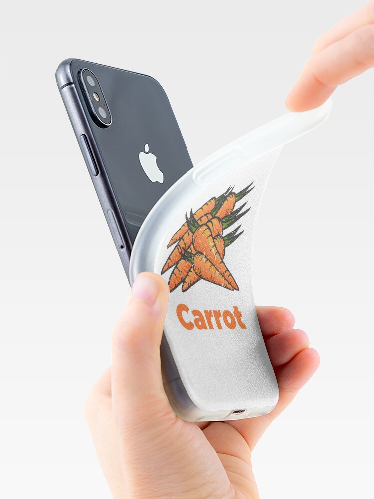 Alternate view of Carrot Vegetable with Name iPhone Case & Cover