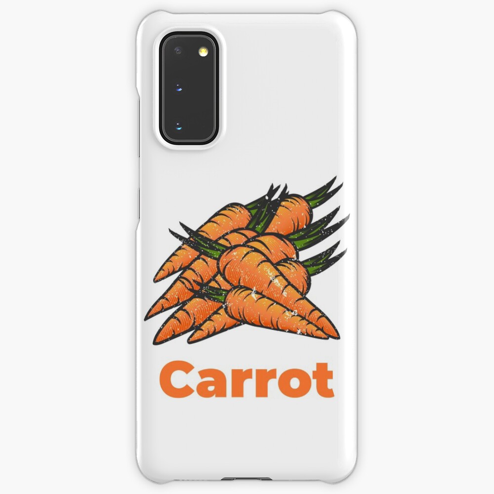 Carrot Vegetable with Name Case & Skin for Samsung Galaxy