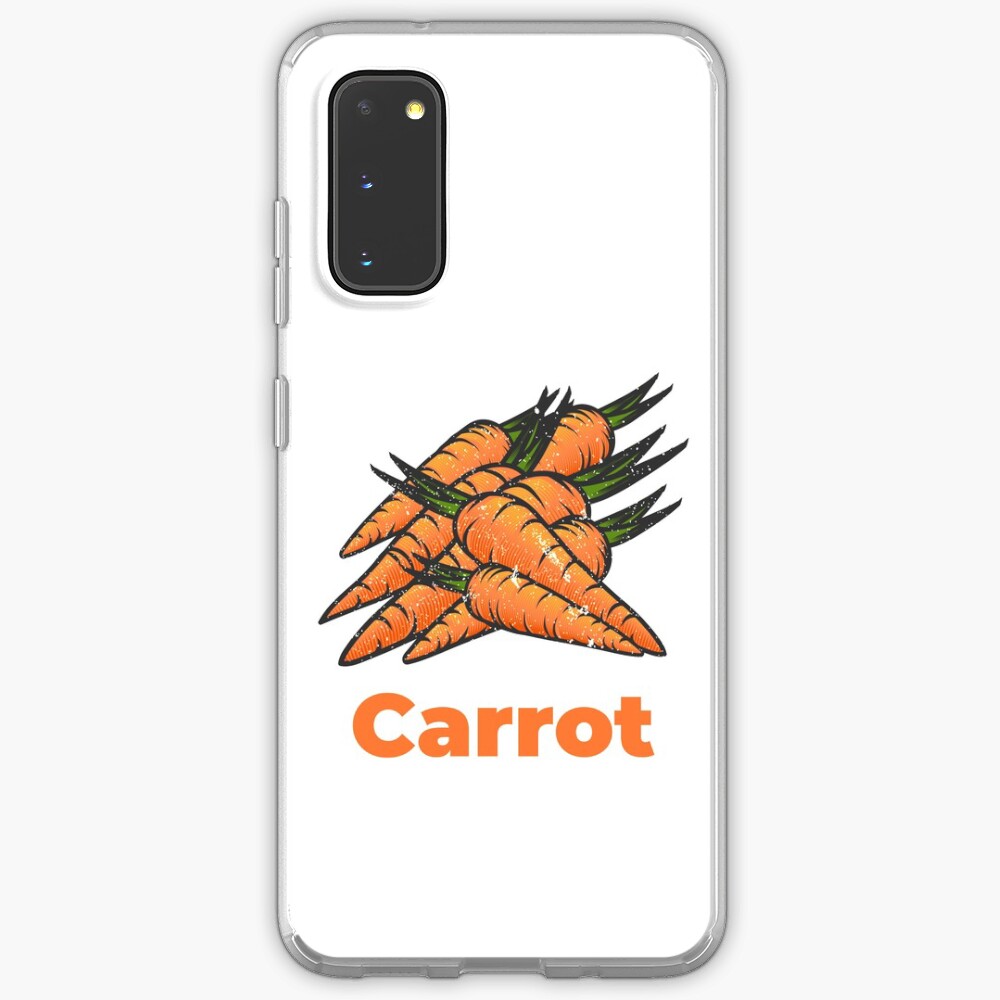 Carrot Vegetable with Name Case & Skin for Samsung Galaxy