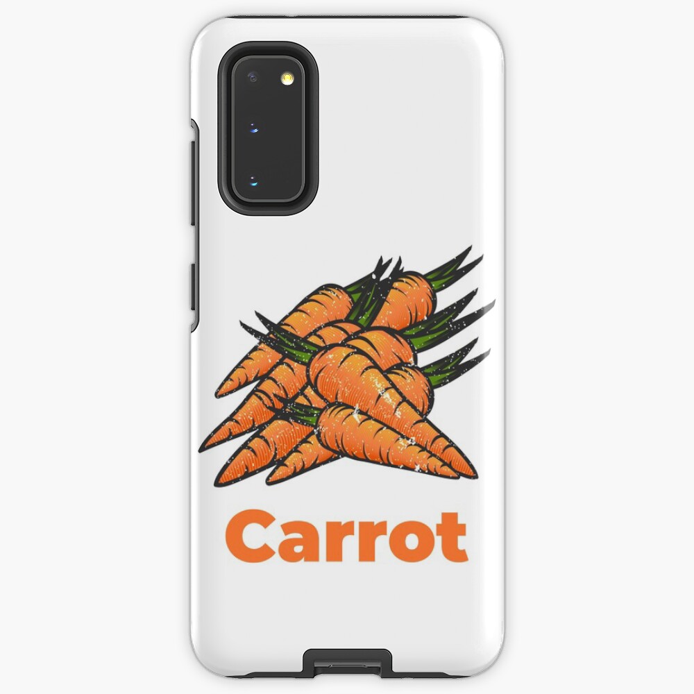 Carrot Vegetable with Name Case & Skin for Samsung Galaxy