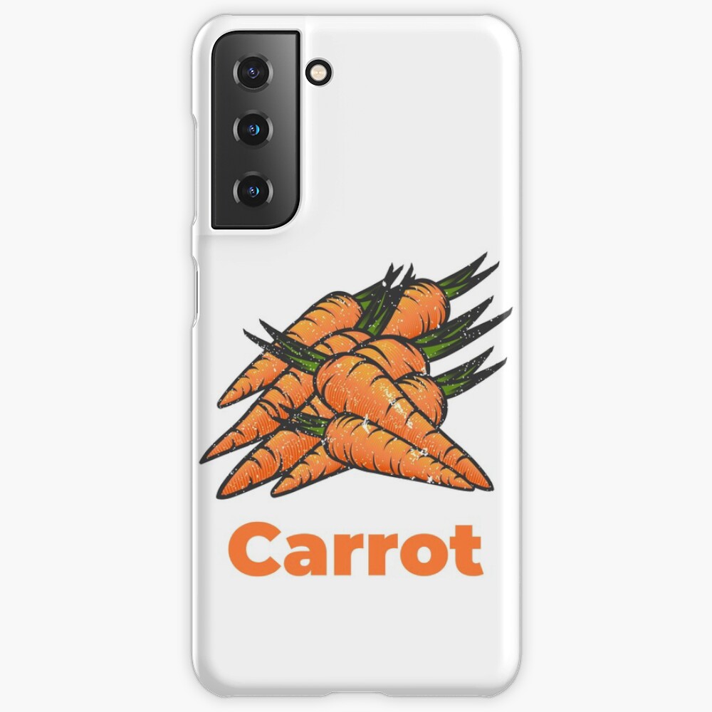 Carrot Vegetable with Name Case & Skin for Samsung Galaxy