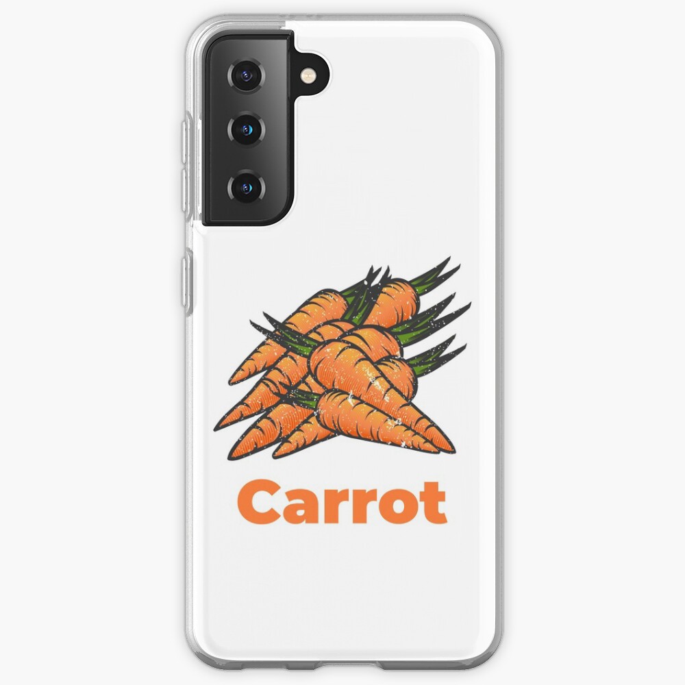 Carrot Vegetable with Name Case & Skin for Samsung Galaxy