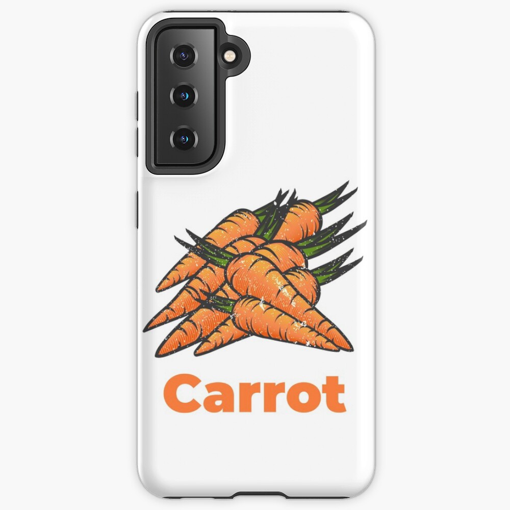 Carrot Vegetable with Name Case & Skin for Samsung Galaxy