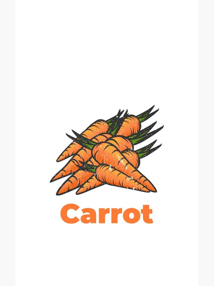 Carrot Vegetable with Name by nikkihstokes