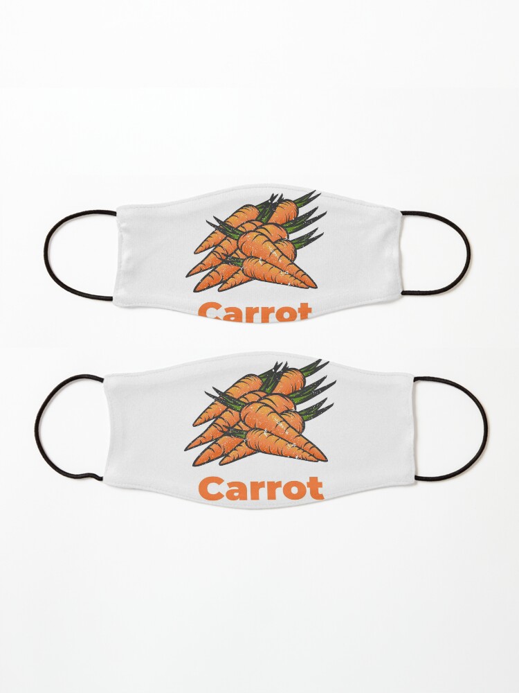 Alternate view of Carrot Vegetable with Name Mask