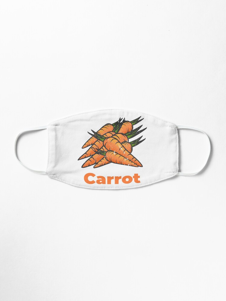 Alternate view of Carrot Vegetable with Name Mask