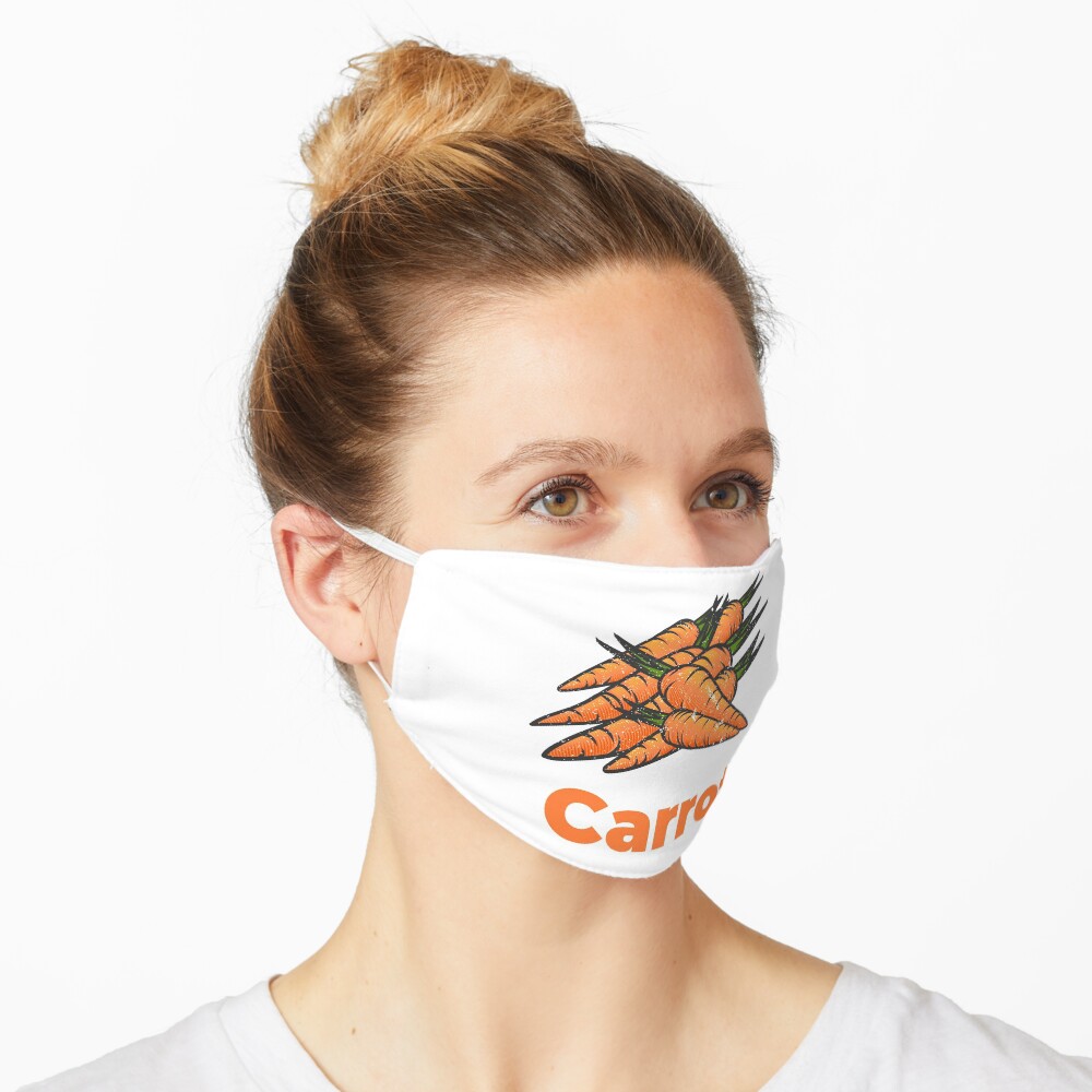 Carrot Vegetable with Name Mask