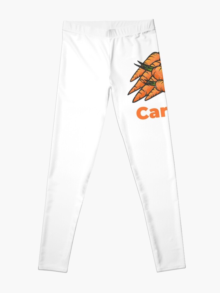 Alternate view of Carrot Vegetable with Name Leggings