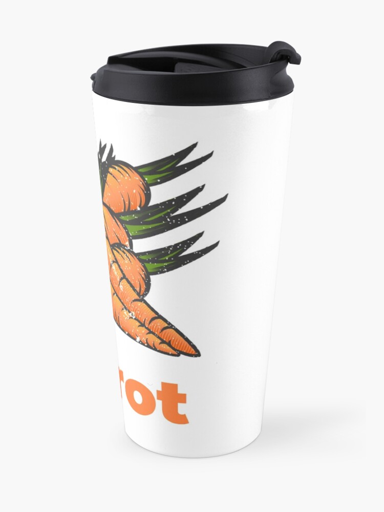 Alternate view of Carrot Vegetable with Name Travel Mug