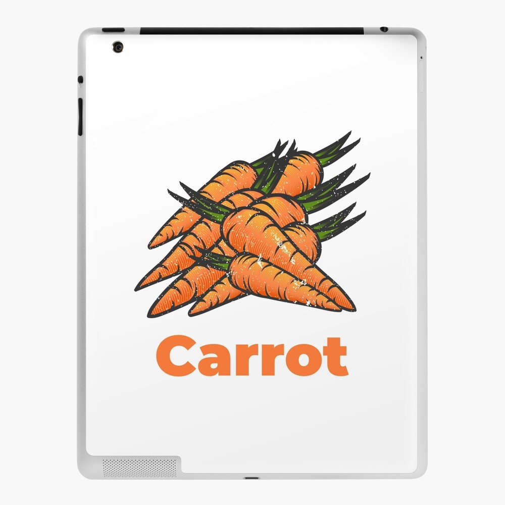 Carrot Vegetable with Name iPad Case & Skin