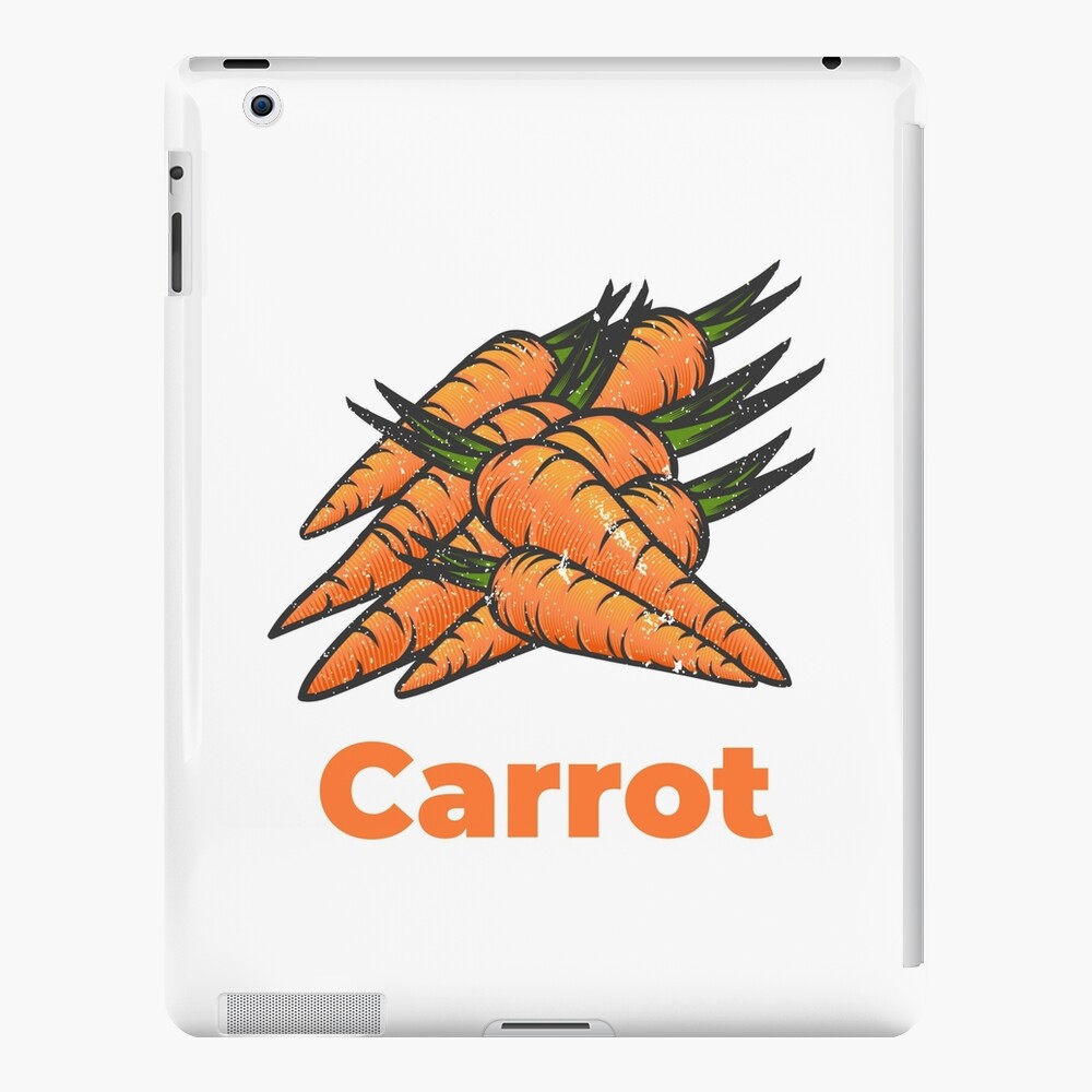 Carrot Vegetable with Name iPad Case & Skin