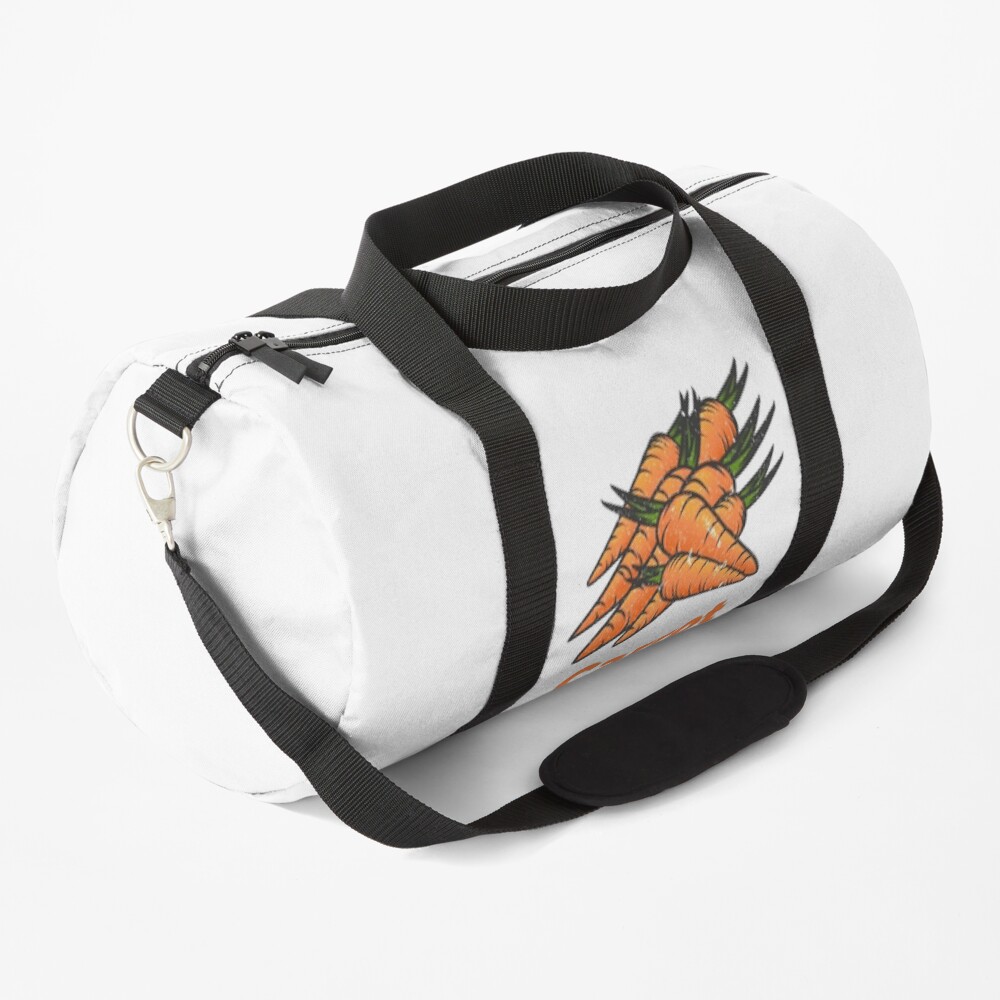 Carrot Vegetable with Name Duffle Bag