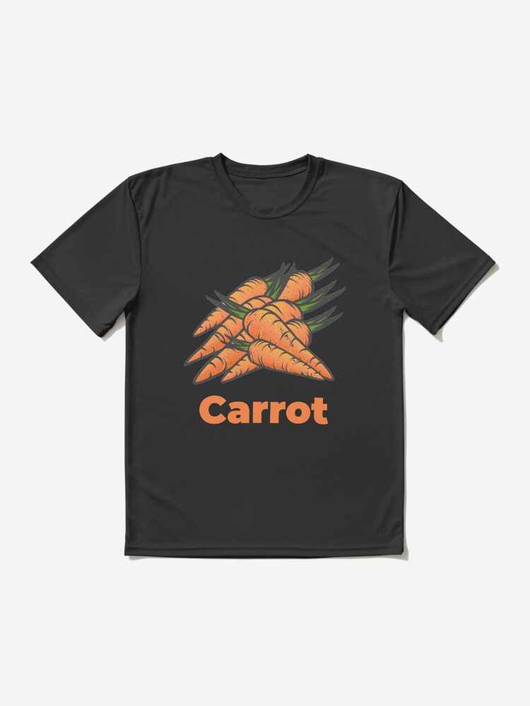 Alternate view of Carrot Vegetable with Name Active T-Shirt