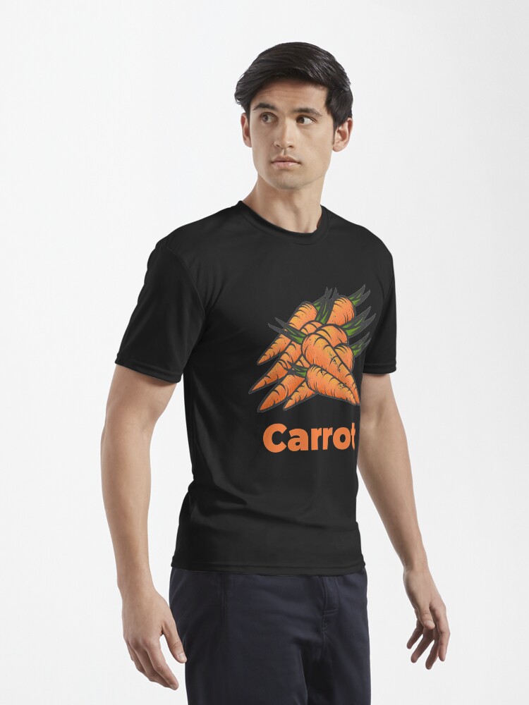 Alternate view of Carrot Vegetable with Name Active T-Shirt
