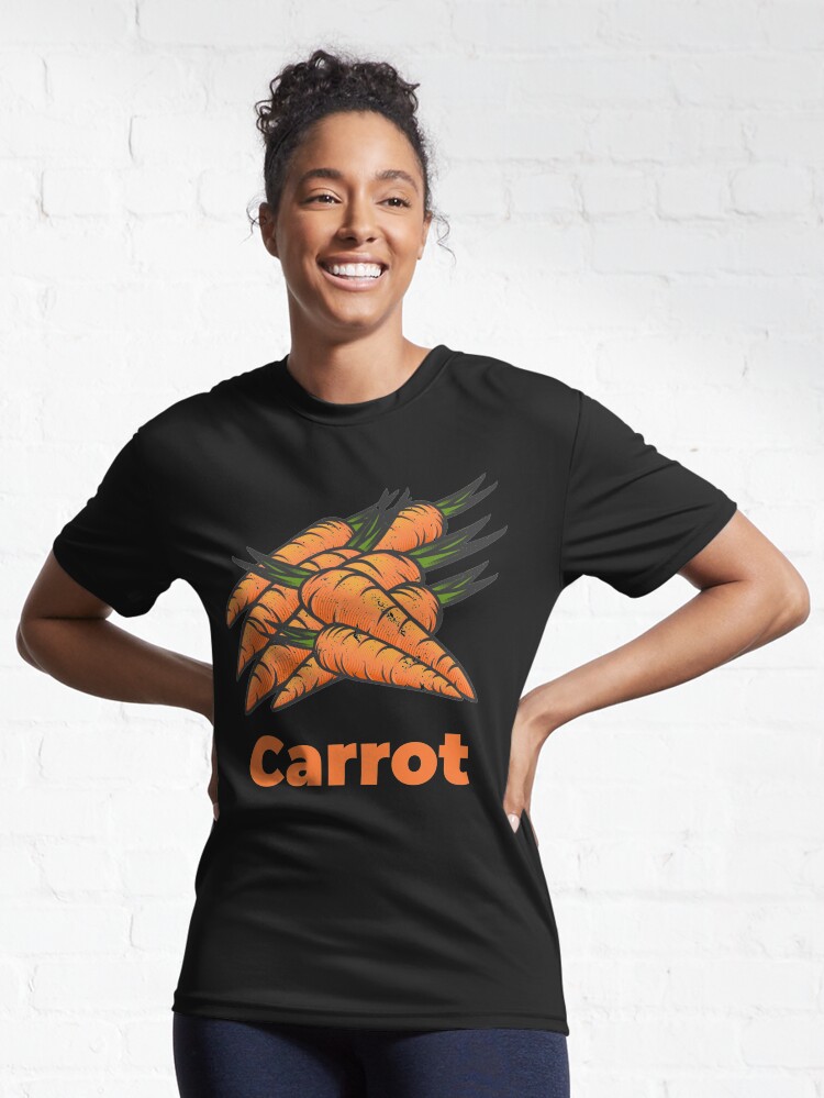 Alternate view of Carrot Vegetable with Name Active T-Shirt