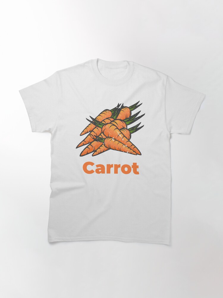 Alternate view of Carrot Vegetable with Name Classic T-Shirt