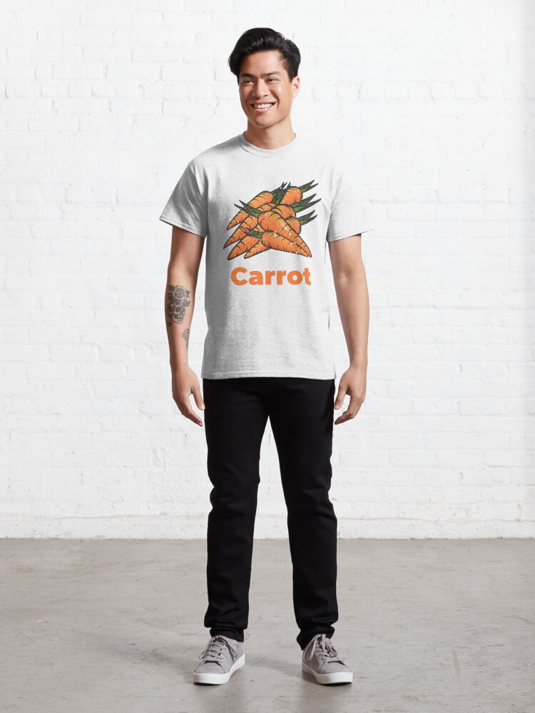 Alternate view of Carrot Vegetable with Name Classic T-Shirt