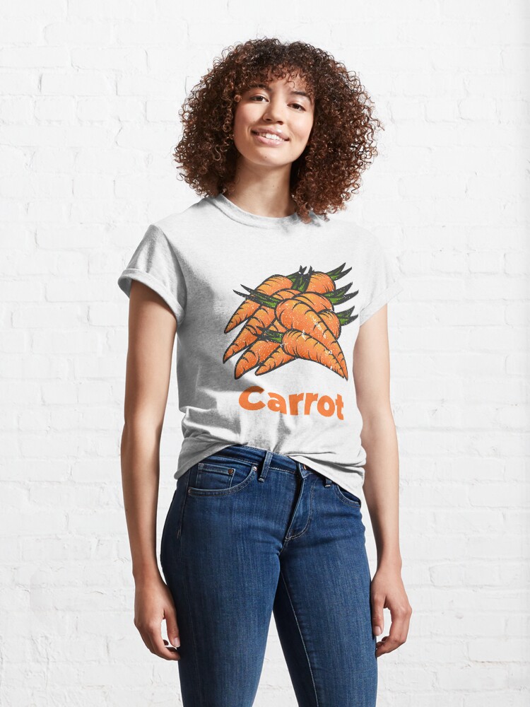 Alternate view of Carrot Vegetable with Name Classic T-Shirt