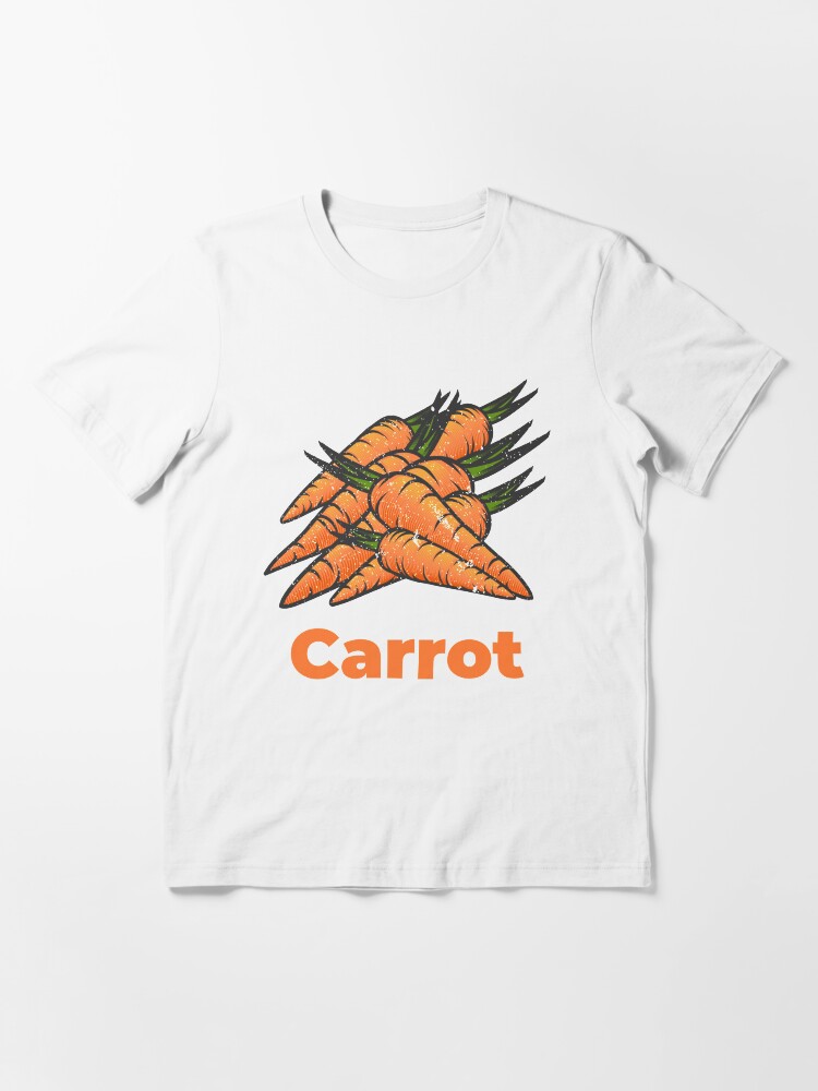 Alternate view of Carrot Vegetable with Name Essential T-Shirt