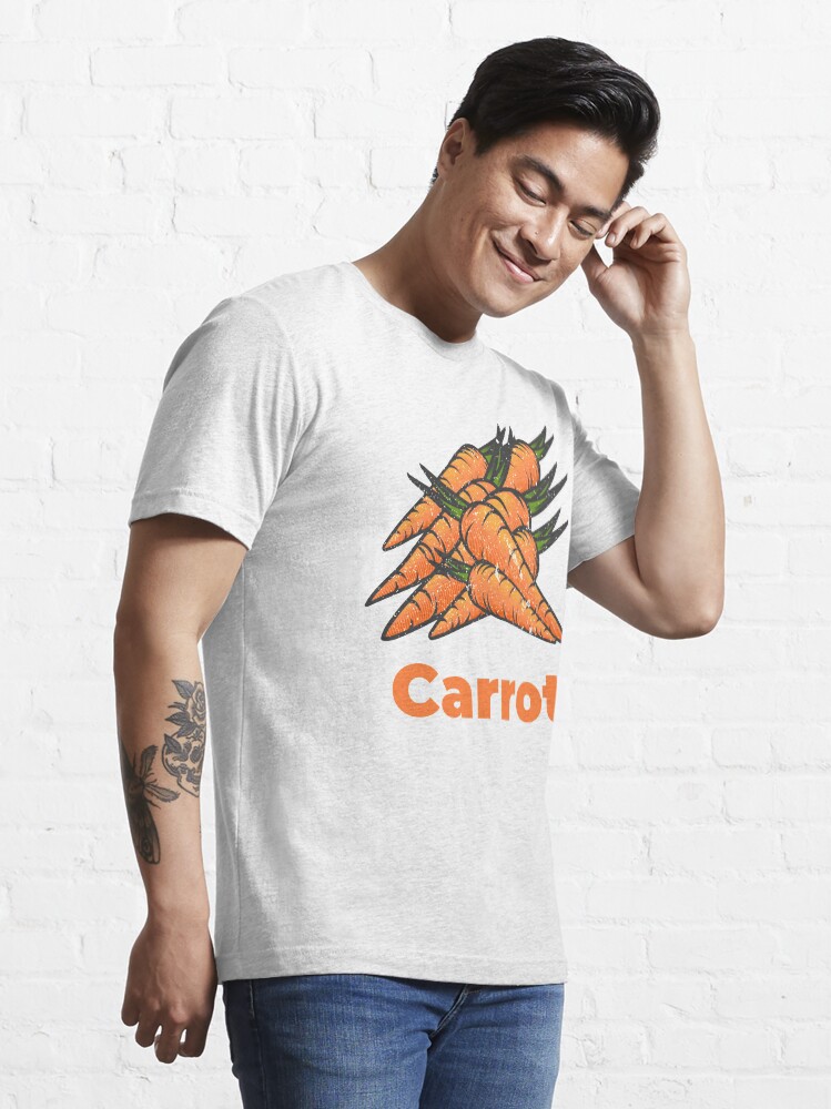 Alternate view of Carrot Vegetable with Name Essential T-Shirt