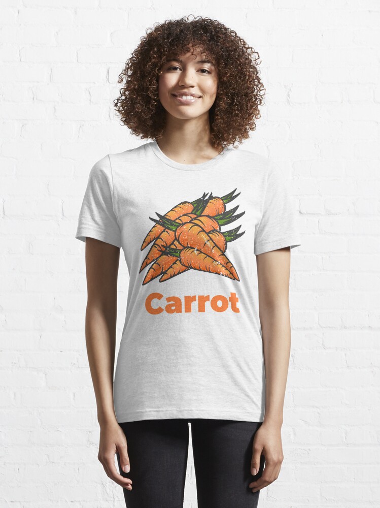 Alternate view of Carrot Vegetable with Name Essential T-Shirt