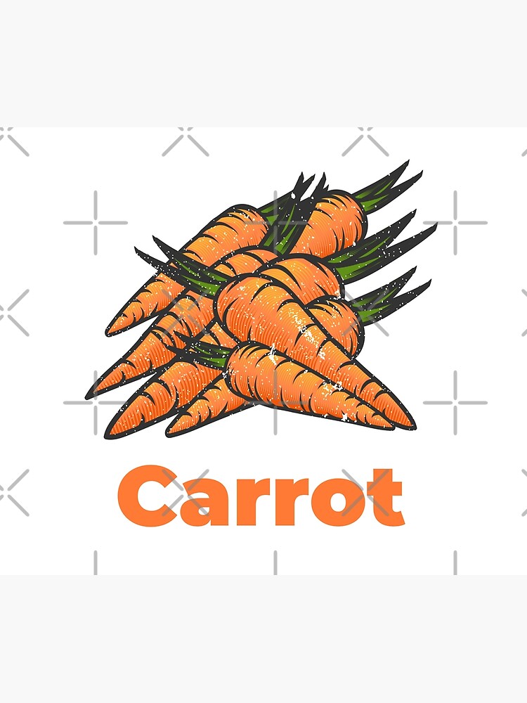 Carrot Vegetable with Name by nikkihstokes