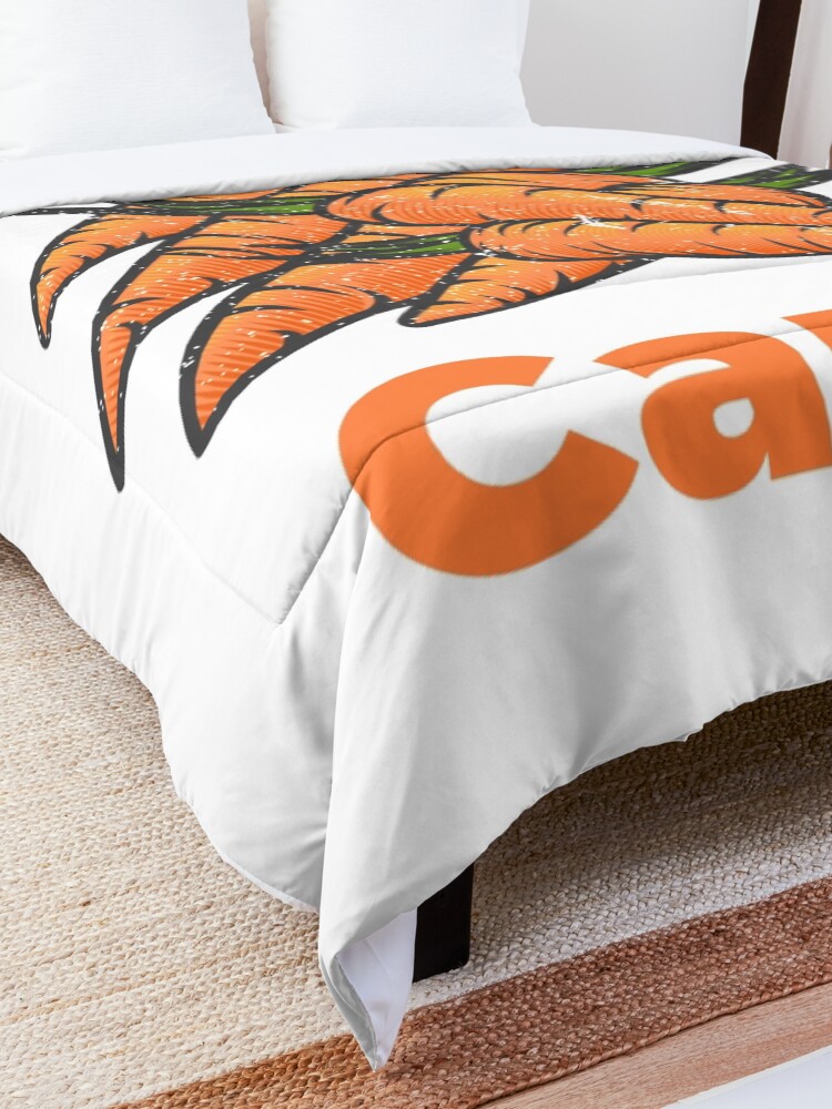 Alternate view of Carrot Vegetable with Name Comforter
