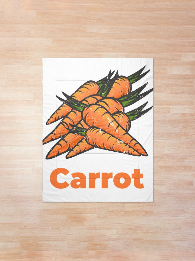Alternate view of Carrot Vegetable with Name Comforter
