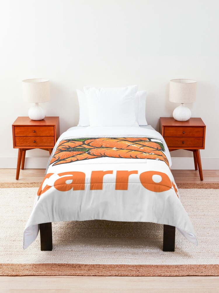 Alternate view of Carrot Vegetable with Name Comforter