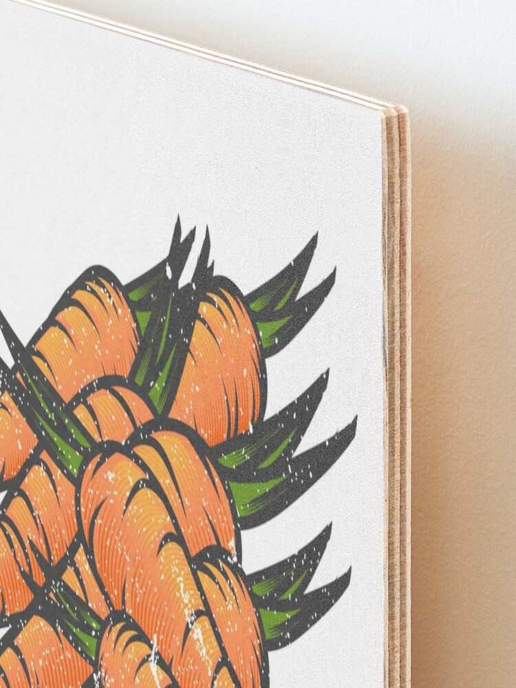 Alternate view of Carrot Vegetable with Name Mounted Print