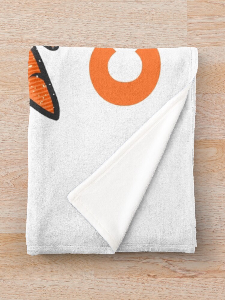 Alternate view of Carrot Vegetable with Name Throw Blanket
