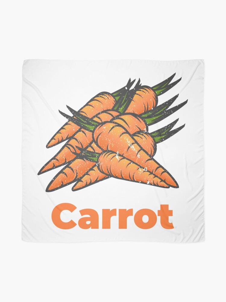 Alternate view of Carrot Vegetable with Name Scarf
