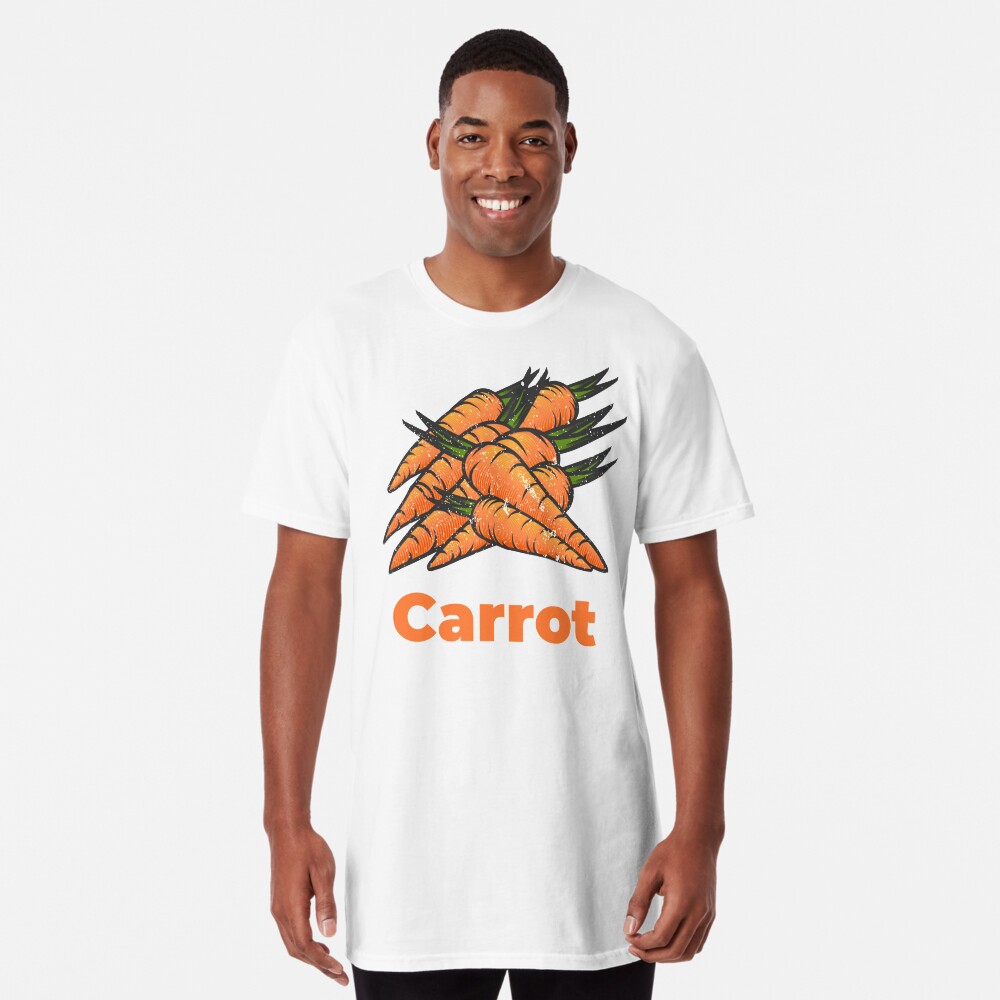 Carrot Vegetable with Name Long T-Shirt
